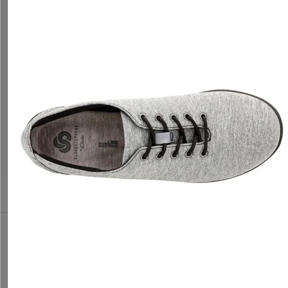 Clarks Gray Heathered Sillian Tino Sneaker - Picture 8 of 10